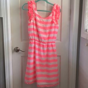 Lilly Pulitzer neon pink striped dress